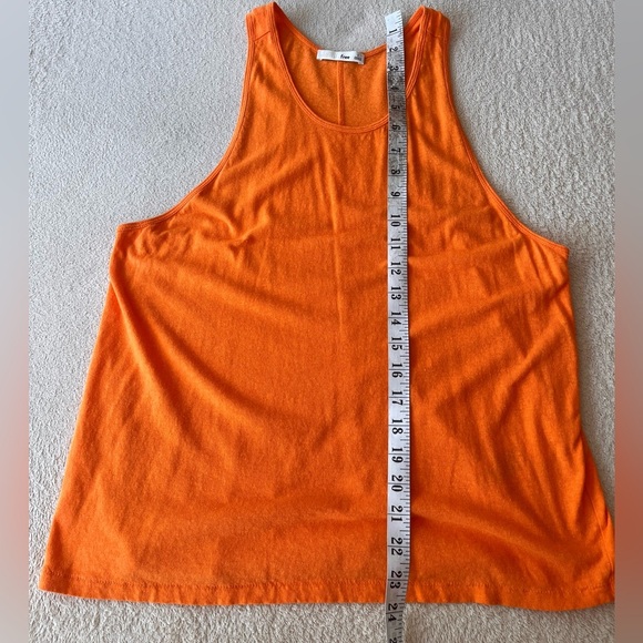 Wilfred Free Linen-Blend Racerback Tank Top S Bright Orange - Picture 7 of 9